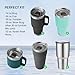 30 oz Tumbler Lid for YETI, 2 Pack Magnetic Top Replacement Lids Compatible for 32 oz Tumbler, 14 oz Mug and 35 oz Straw Mug (With 2 Magnetic Slider Replacement & 2 Replacement Rubber Lid Seals)