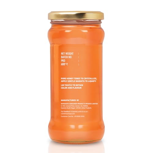 Image of NIYAMAYA Fresh Raw Litchi Honey 500g 100% Pure And Natural Unprocessed Single Origin Litchi Honey Directly From Litchi Farms Lab Tested Chemical Free, No Sugar, No Adulteration