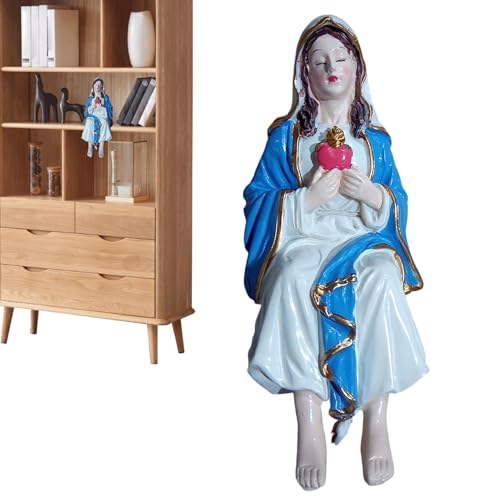 Regalo meraviglioso: la statuetta della Vergine Maria funge da regalo felice e premuroso per compleanni, eventi di inaugurazione della casa o vacanze, consentendo di esprimere devozione e cura per la famiglia o gli amici aggiungendo significato spirituale alle loro occasioni speciali
