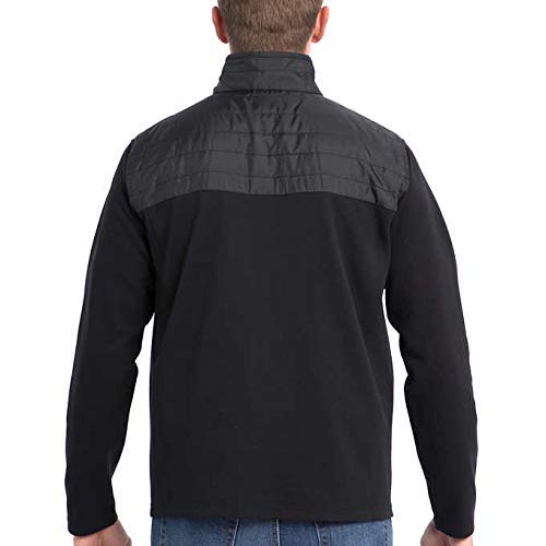 Eddie Bauer Men’s Mixed Media ¼ Zip Pullover, Variety (XX-Large, Black)2