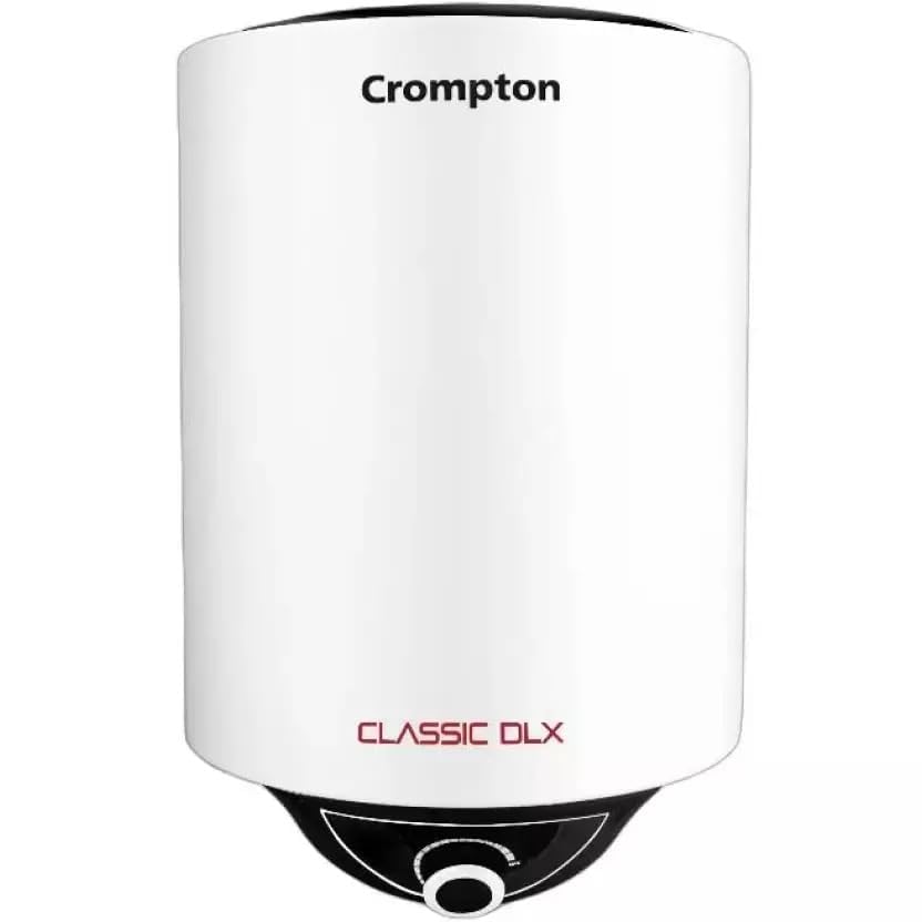 Crompton Classic DLX 25L ASWH-5325 Storage Water Heater (Geyser) | 5 Star Rated | Copper Heating Element | Glassline Coated Tank | Wall Mounted | White-image-1