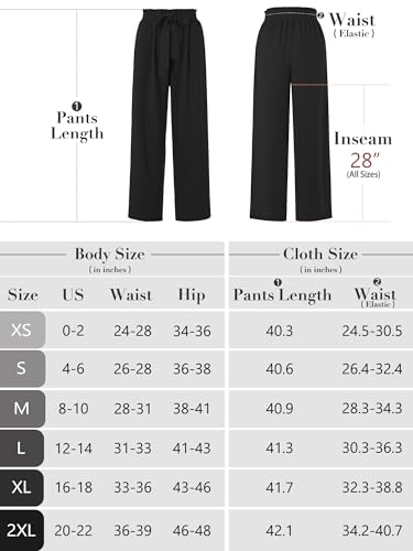 Heymoments Women'S Wide Leg Lounge Pants With Pockets Coral Large Lightweight High Waisted Adjustable Tie Knot Loose Comfy Casual Trousers thumb #5