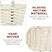 Generic 10 Pcs Rattan Basket Picnic Basket Woven Storage Baskets with Handle Wedding Flower Baskets Rattan Flower Basket for Home&Garden Decor, 10.2X8CM, White, R541KUNNO5F13A18RYGTBYFW0