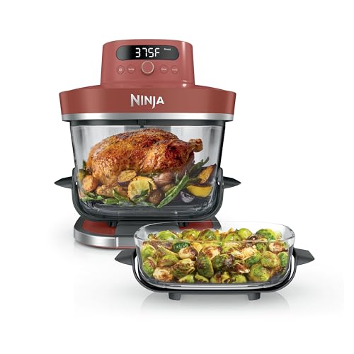 Image of Ninja Crispi Pro 6-in-1 Glass Air Fryer | 450F, Nontoxic, 6qt & 2.5qt Containers & Lids | Microwave, Freezer, Dishwasher Safe | Max Crisp, Air Fry, Bake, Roast, Recrisp, Dehydrate | Amber, AS101OR