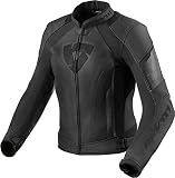 Revit Xena 3 Damen Motorrad Lederjacke (Black,42)