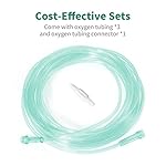 ANSNF 23Ft Oxygen Tubing, Crush Resistant High Flow Oxygen Tubing, 3 Pack Green Oxygen Tubing, Non Kinking Oxygen Tubing with Oxygen Tubing Connector - Image 2