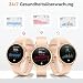 Smartwatch Damen Rund, 1.27" Smart Watch mit Telefonfunktion/Whatsapp,Uhren Damen mit Pulsuhr Schlafmonitor Schrittzähler Uhr,120+ Sportmodi 3ATM Wasserdicht,Fitnessuhr für Samsung iOS Android