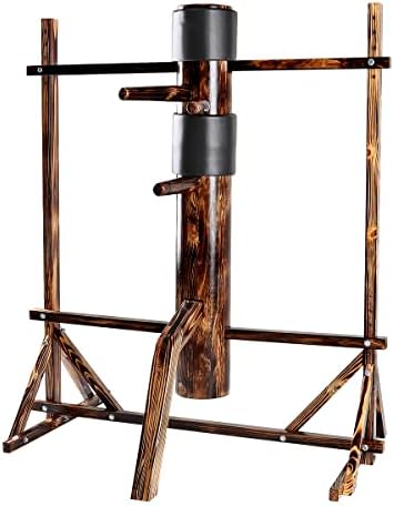 Wood Wing Chun Adjustable Frame Target Training Dummy IP Man Mart...
