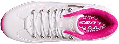 Lugz Women's Express Fashion Sneaker, White/Fuchsia, 8 | Image 3