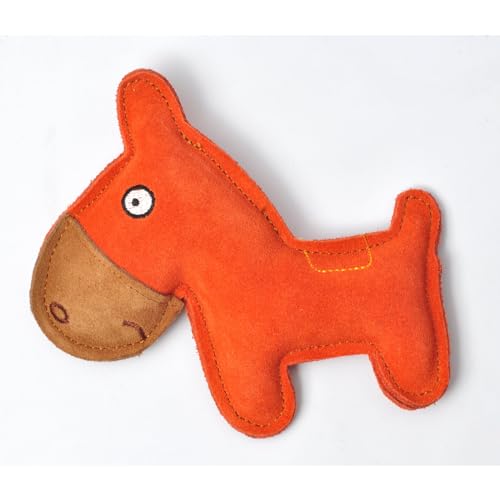 Aumüller Hundespielzeug aus Leder - Esel, orange