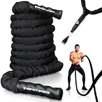 Algopix Similar Product 13 - Pro Battle Ropes with Anchor Strap Kit