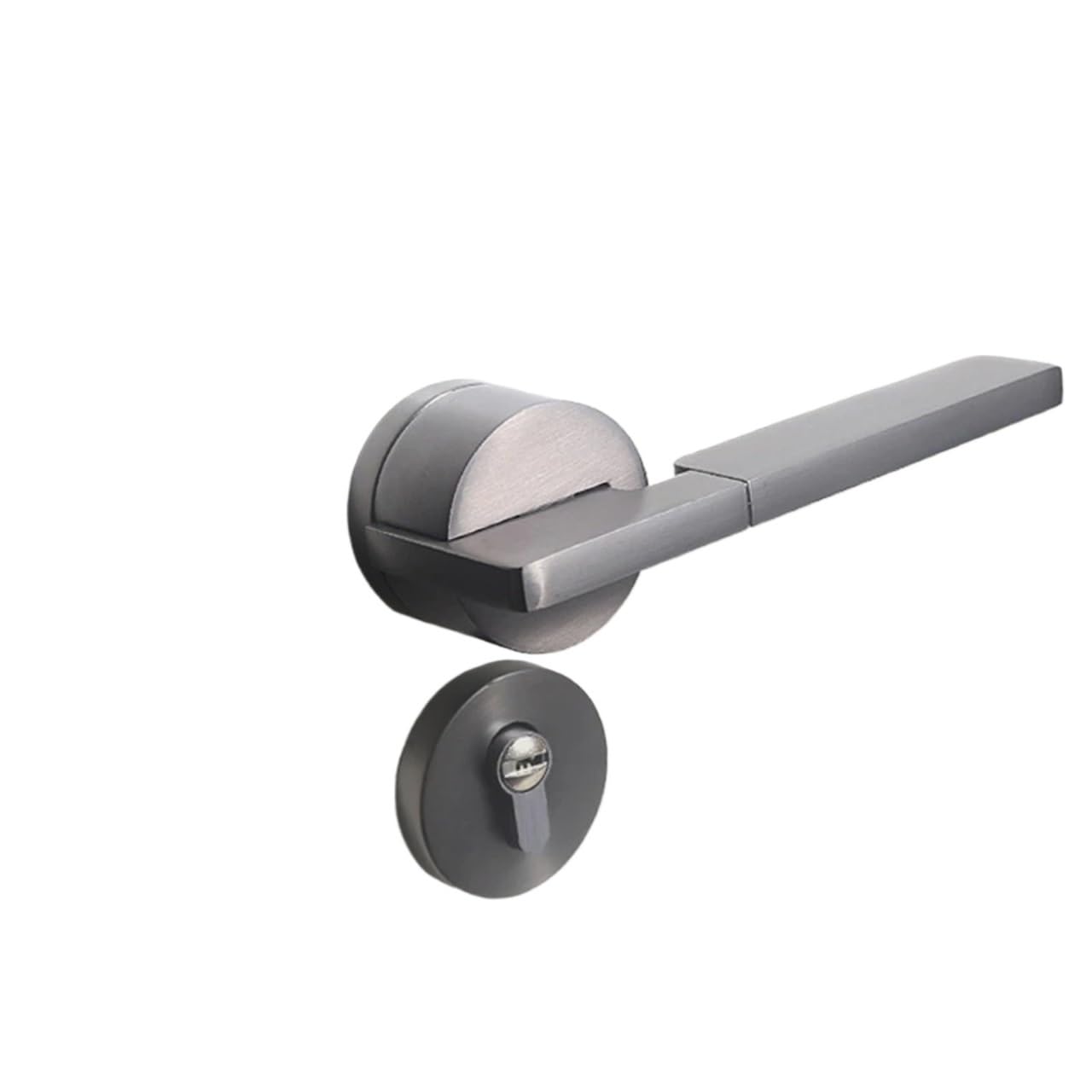 Indoor Mechanical Wooden Door Handle Silent Split Lock 1Pcs(Starry Sky Grey)