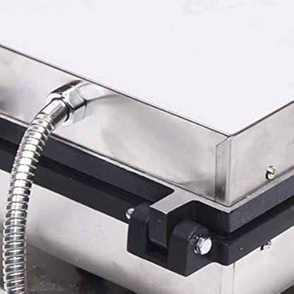Waffeleisen, 1750W Gewerbliches Waffeleisen aus Edelstahl mit Antihaftbeschichtung, Präzise Timer,Temperaturregler, 30 x 36 x 24,5 cm – Bild 5