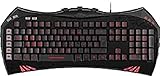 Speedlink VIRTIUS Advanced Gaming Keyboard - Gamer Tastatur für PC / Computer, 10-Tasten-Rollover-Technik, 84 Tasten konfigurierbar, schwarz