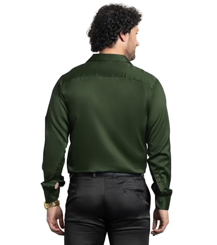 Image of CVC Mens Satin Regular Fit Formal Shirt.
