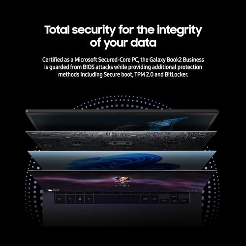 Image of SAMSUNG 14 inch Galaxy Book2 Business Laptop Computer /Windows 11 PRO / 16GB / 512 GB, Intel vPro with 12th Gen Intel Core i7 Processor Including Laplink Everywhere + PCmover Professional