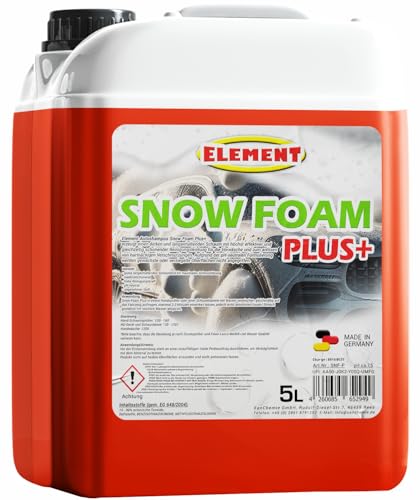 SNOW FOAM PLUS | pH-neutral | Autoshampoo | 5 Liter | Fahrzeugreiniger mit Duft | schonende Vorwäsche mit dichtem Schaum