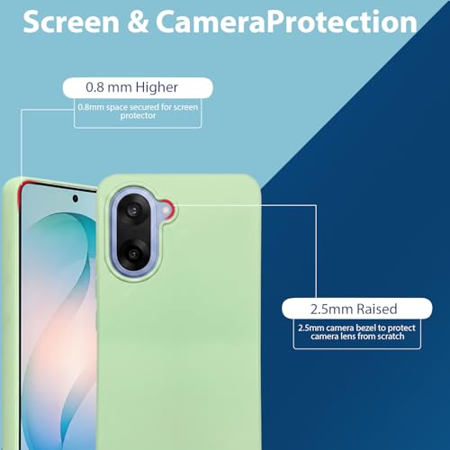 Image of LIRAMARK Liquid Silicone Soft Back Cover Case for OnePlus Nord CE 5 5G| Soft Micro-Fibre Lining Inside | Camera Protection Bump (Green)