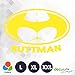 Decus Batman Buttman L 0162 (Jaune Fluo) // Autocollant JDM Style Transfert de Vinyle
