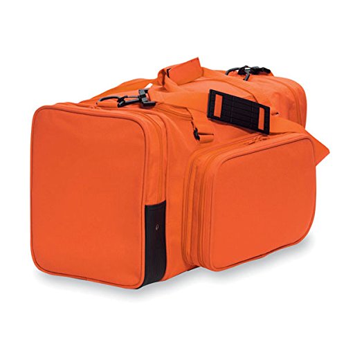 27" Blank Sports Duffle Bag Gym Bag Travel Duffel With Adjustable Strap And Removal Front Compartment (Orange) #TOP6