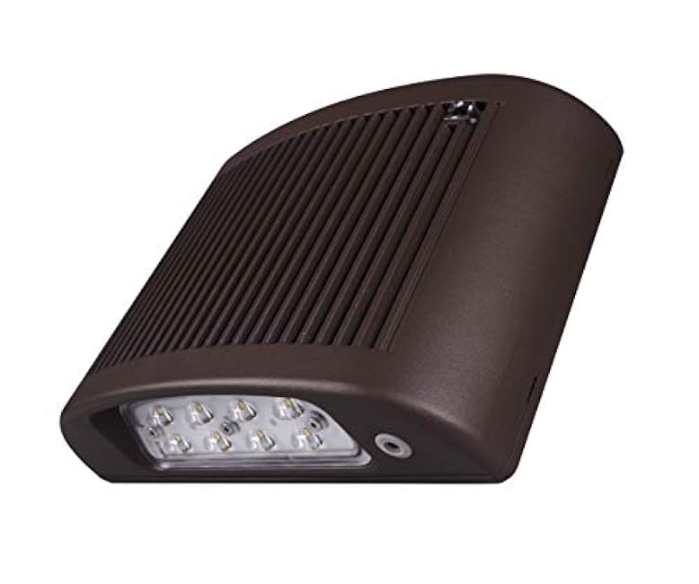 EOF Series Bronze Outdoor LED Full Cutoff Emergency Wall Pack with Photocell, 5000K (EOF1MV5KBZP