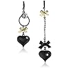 Betsey Johnson Mismatch Bubble Heart Earrings