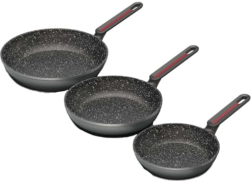 Techwood Juego de 3 sartenes 18 22   26cm TAF 03POS