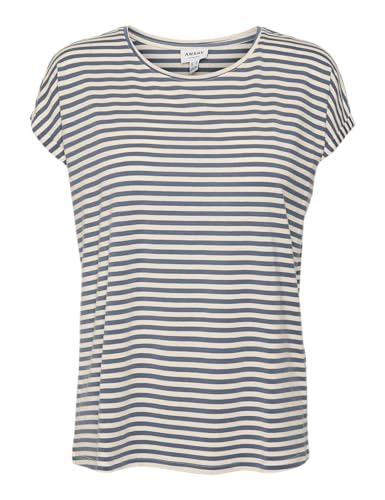 VERO MODA VMAVA Plain SS TOP Stripe GA JRS NOOS