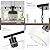 Osimir 4-Light Kitchen Island Lighting, Modern Black Linear Dining Room Chandelier Light Fixtures with Clear Glass and Chain, Farmhouse Hanging Lights for Kitchen Island Dining Room, OS-YQ8153-4ISBKC