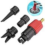 【Breite Anwendung】Der SUP Ventiladapter kann den normalen aufblasbaren Schlauch mit dem Paddel verbinden. Weit verbreitet für Kajak / schmuddelige Boote / Stand Up Paddle Board / aufblasbares Ruderboot / aufblasbares Bett usw.