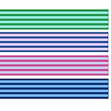 Whaline Stripe Wired Edge Ribbon 2.5 Inch Colorful Fabric Wrapping Ribbon for DIY Crafts Wreath Bow...