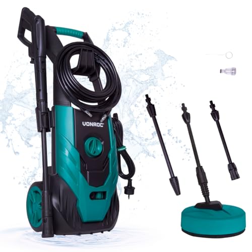 VONROC Hochdruckreiniger 140bar - Fassadenreiniger für mittlere...