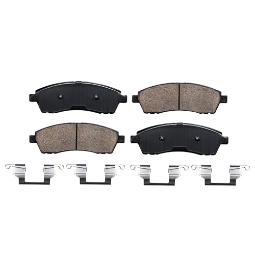Image of Detroit Axle - Rear Brake Kit for 1999-2004 F-250 F-350 Super Duty | 2000-2005 Ford Excursion, Drilled & Slotted Brake Rotors and Ceramic Brake Pads 2001 2002 2003 Replacement