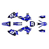 Kalair GFX Graphics Kit for Yamaha YZ450F (2010-2013) SPLASH Series Blue 16 Mil - Dirt bike Custom Racing Graphics Decals Stickers Kit, no-plastics