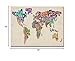Trademark Art Michael Tompsett Typography World Map II Canvas Art, 22 by 32-Inch