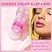 BANGFENG Magic Color Changing Moisturizing Lip Glow Oil Plumping Glimmer Glow Lipstick, Hydrating Lip Gloss Lip Balm Transparent Lip Care, Long Lasting Moisturizing Non-sticky Fresh Texture Lip Oil