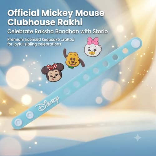 Image of Disney Minnie Mouse DIY Charms Rakhi | Mix and Match Charms | Rakhi for Boys and Girls, Bhaiya, Bhai | Raksha Bandhan Gift