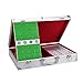 MAHJONG 144 Azulejos numerados chinos Conjunto de mahjong tradicional con la caja de aluminio Mat 3 Dices Dices Board Games Tiles Games Completa Majong juego Conjuntos de juegos for viajes Family Game