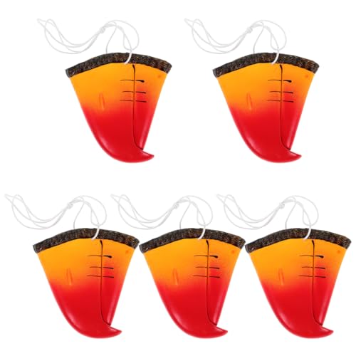 DEARMAMY 5Pcs Animal Bird Beak Fake Parrot Beak Nose Novelty Parrot Mask Simulation Animal Nose Props Halloween Cosplay Bird Mask