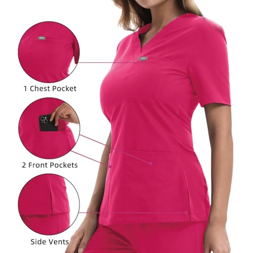 Conjunto de Scrubs Médicos para Mujer con 10 Bolsillos - $28.49