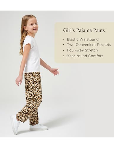 Bamboo Viscose Girls Pajama Pants Soft and Comfy Lounge Pajama Bottoms with Pockets2