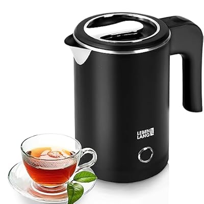 LEBENLANG Hervidor agua electrico en Acero Inoxidable - 0,5 Litros, 600W, Libre de BPA I Pequeño Hervidor Electrico de Viaje I Pequeña Hervidores de agua eléctrico Mini travel kettle | Ya disponible en tu tienda friki favorita! En mundofriki.es!