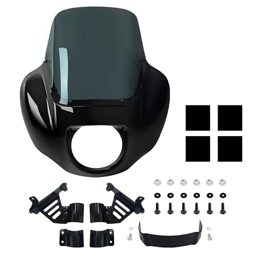Carénage avant 9 pouces contre la fatigue du vent sur Harley Softail Low Rider S