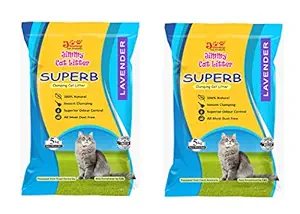 JiMMy Pet Products Jimmy Cat Litter Superb Clumping Lavender Fragrance 10 Kg