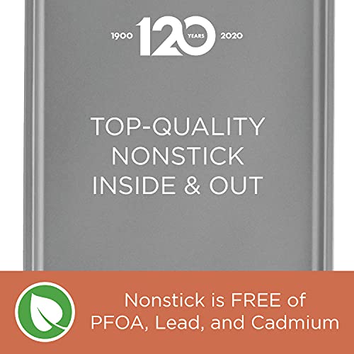 Farberware Bakeware Steel Nonstick Toaster Oven Pan Set, 4-Piece Baking Set, Gray #TOP2