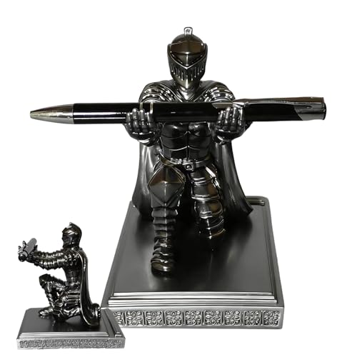 Porte-stylos knight au design médiéval soigné, accessoire de bureau