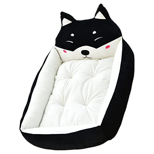 SIXRUN Cartoon Dog Bed Winter Plush Soft PP Algodón Llenado para Perros Cats Pets, Cama de Perrera Lavable para Todas Las Estaciones (Aprox. 50 cm/19,7 Pulgadas (Mascotas de Menos de)