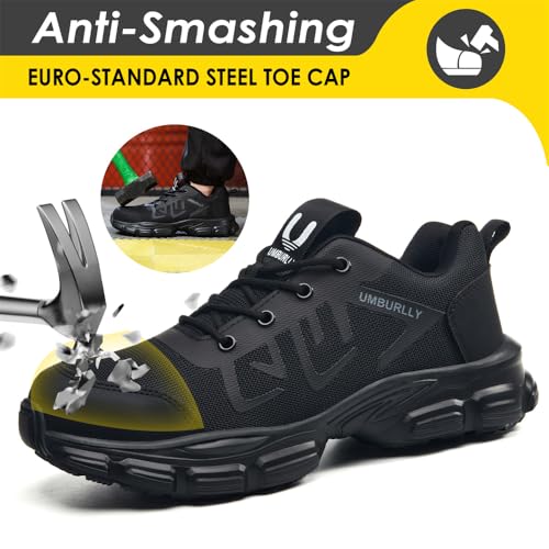 Image of Steel Toe Safety Shoes for Men Women Work Sneakers Breathable Lightweight Industrial & Construction Shoe