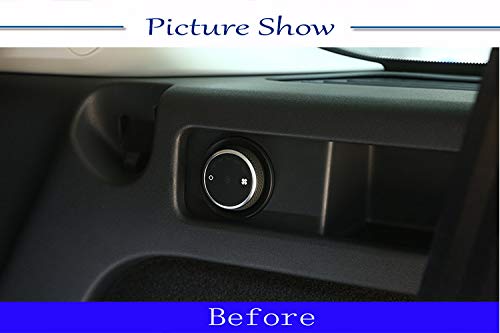 For Lr Discovery Sport 2015-2019 Aluminum Alloy Rear Trunk Box Air Conditioning Knobs Ring Trim Ornament Cover (Silver) #TOP1