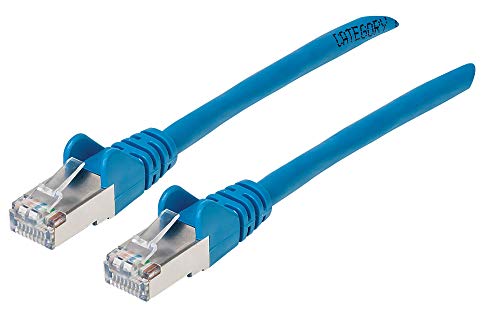 Cable de red INTELLINET Cat6a patch 3.0 m Azul miniatura 1